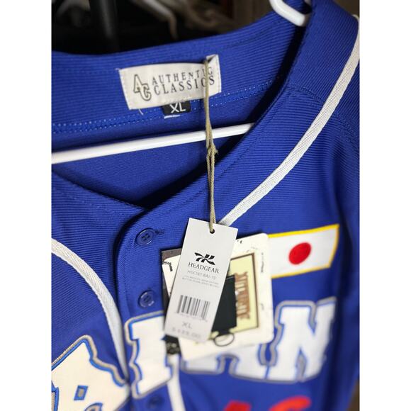 NEW - XL Ohtani Japan Blue Baseball Jersey & White Graphic TShirt - Picture 6 of 7